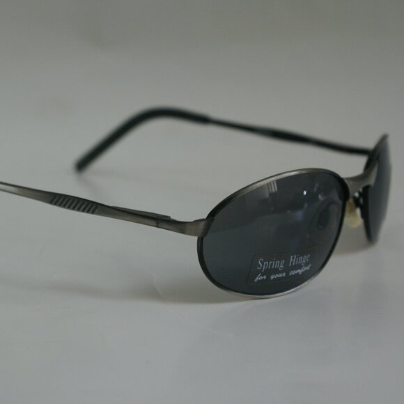 NWT Vintage 90's Mid Rectangle Metal Sport Sunglasses (Antiq Gunmetal) - Picture 2 of 5